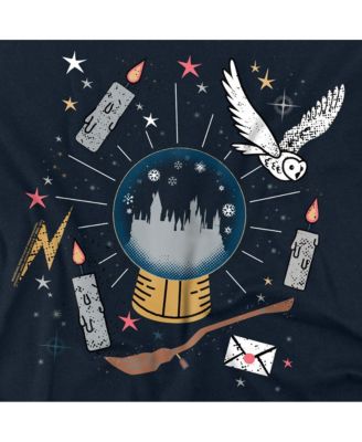 Men's Hogwarts Holiday Snowglobe Hedwig T Shirt