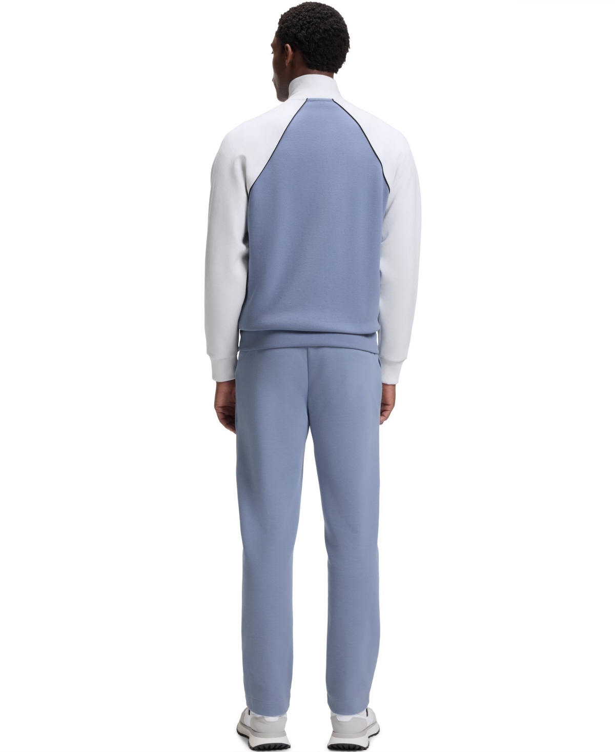 Boss by Hugo Boss Men's Cotton-Blend Contrast Piping Sweatshirt