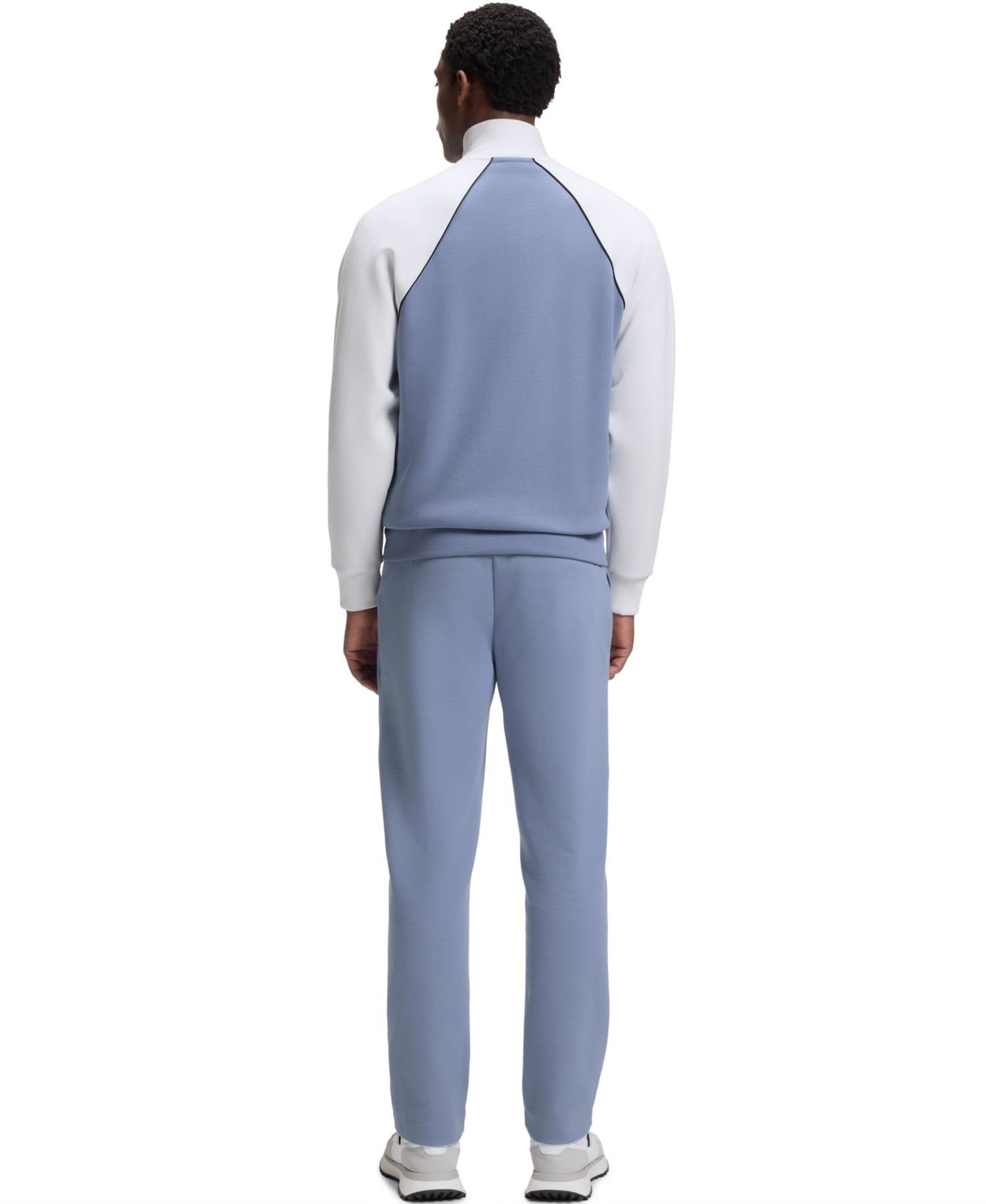 Men's Cotton-Blend Contrast Piping Sweatshirt