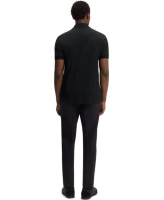 Men's Cotton-Piqu&eacute; All-Over Print Polo Shirt