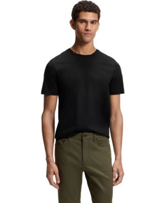 BOSS by x Porsche Men's Mercerized-Cotton Reflective Branding T-Shirt