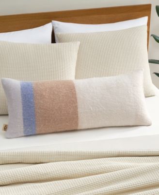 Simona Faux Mohair Bolster Decorative Pillow, 14" x 36"