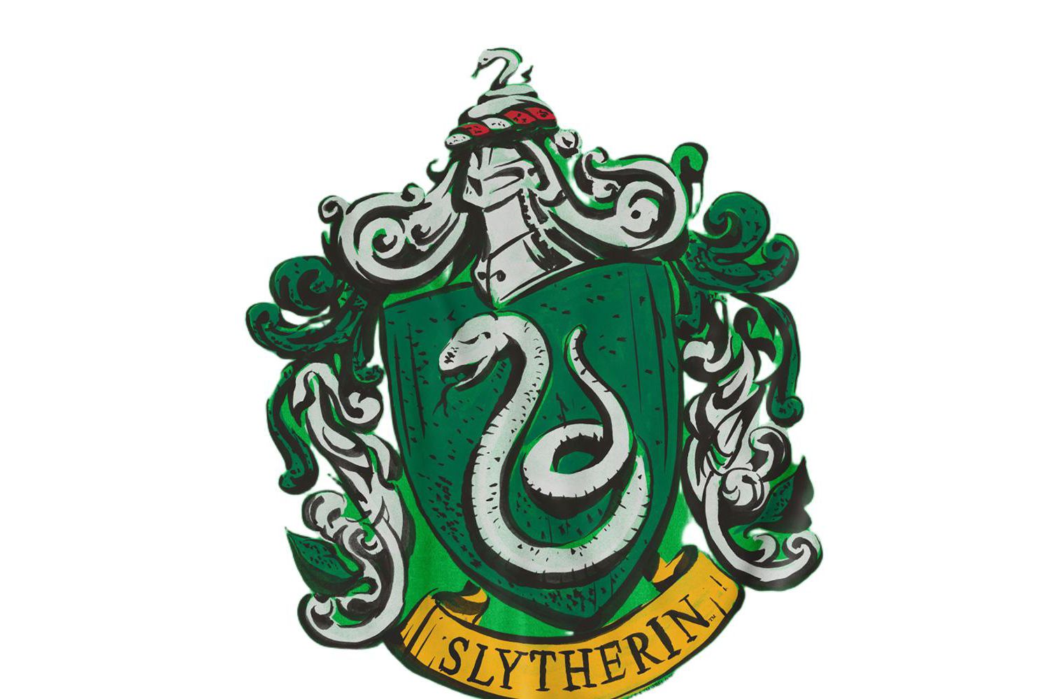 Men's Drawn Slytherin Crest T Shirt