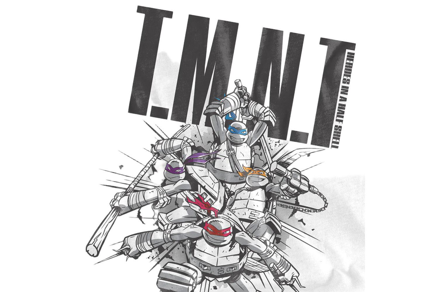 Men's Group Heroes In A Half Shell T Shirt