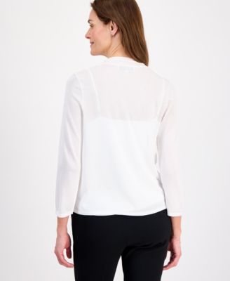 Women's Self Edge A-Line Cardigan, Regular & Petite