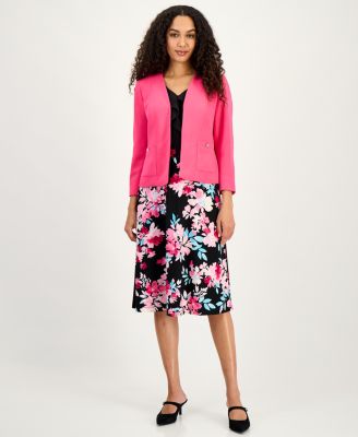 Women's Patch Pocket Open-Front Jacket