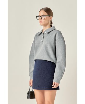 Women's Polo Scuba Top