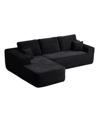 Streamdale 104" Cloud Sectional Sofa with L-Shape Chaise & Side Pockets, Left-facing