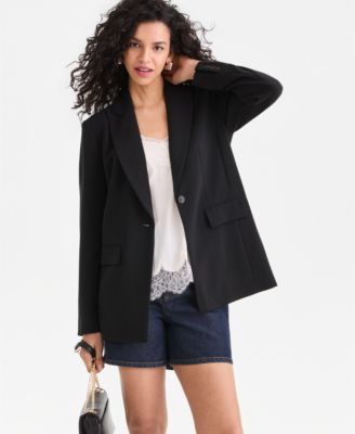 Women's Oversized One-Button Blazer