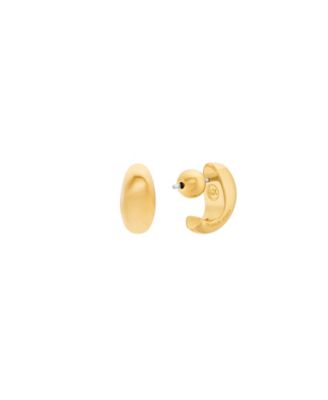 Gold-Tone Sculptural Stud Earrings