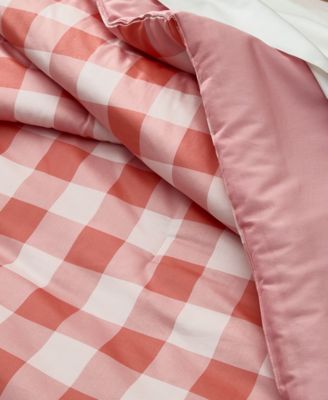 Gingham 3-Pc. Comforter Set, Full/Queen