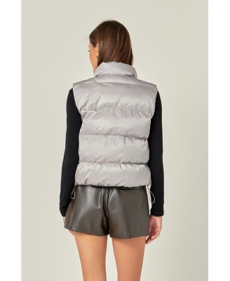 Women's Puffer Cropped Vest
