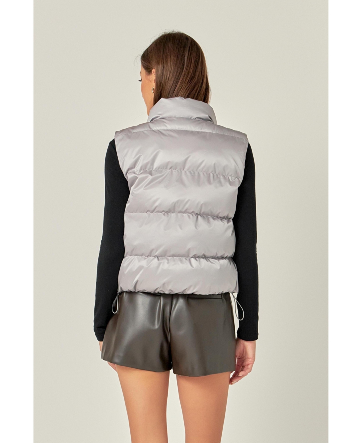 English Factory Women's Puffer Cropped Vest