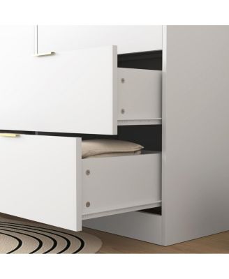  8-Drawer Dresser for Bedroom, Modern Wood Chest