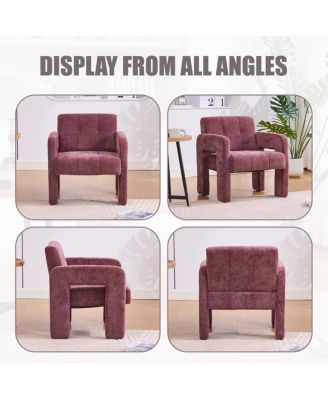 Modern Minimalist Single Armchair for Living Room, Bedroom, Office