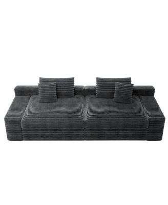  Modular Sectional Sofa, Plush Corduroy