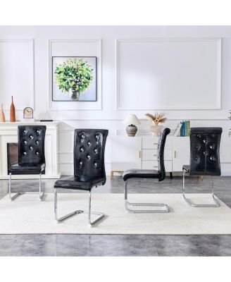 “Retro Alligator Dining Chairs, Set of 2”