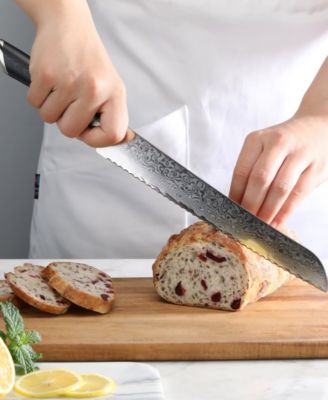 Kuro Series Steel 9" Bread Knife with Sheath