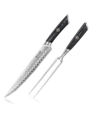 Kuro Series Steel 2-Pc. Carving Knife Set