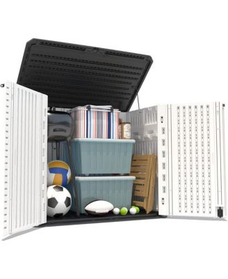 Mondawe HDPE 50" W x 29" D x 41" H Outdoor Storage Cabinet