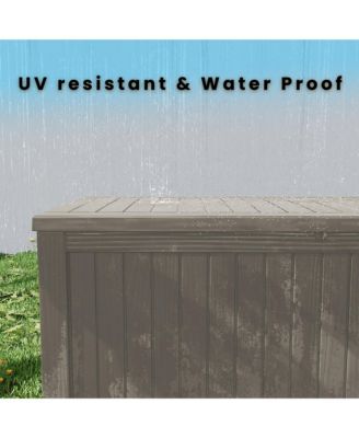  Mondawe 180 Gallon Weather Resistant Outdoor Storage Box For Decks