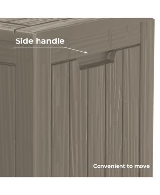 28 Gallon Waterproof Outdoor Resin Storage Patio Boxes