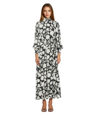 Women's Isaliah Mockneck Blouson Sleeve Maxi Dress