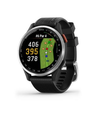 Garmin Approach S44, Silver/Black Silicone - Macy's