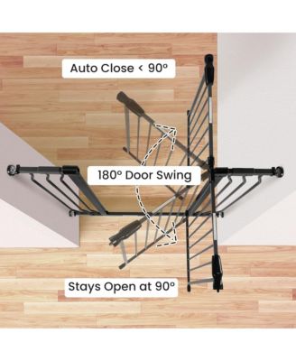 BalanceFrom Walk Thru Safety Gate, Fits 29.1-43.3" Openings, 36” Tall, Graphite