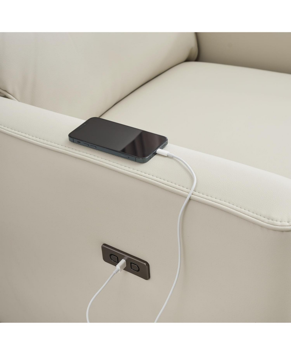 gaomon Power Recliner Chair Swivel Rocking Glider Pu Leather Upholstered Nursery