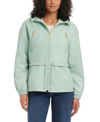 Women's Magic Print Cropped Anorak With Attached Hood