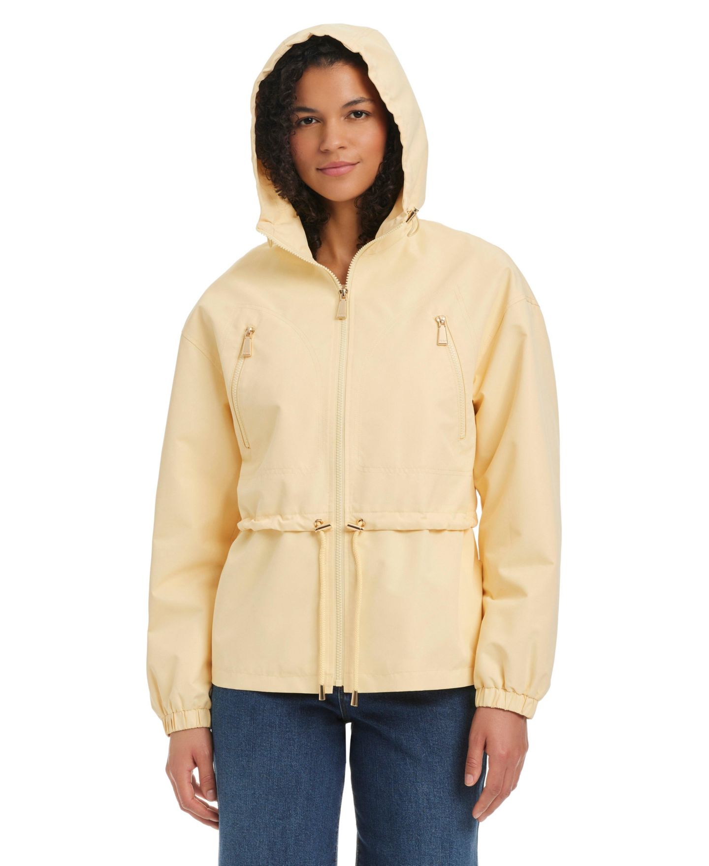 Женская куртка Kate Spade New York Magic Print Cropped Anorak With Attached Hood, цвет: Сливочный — фото 4