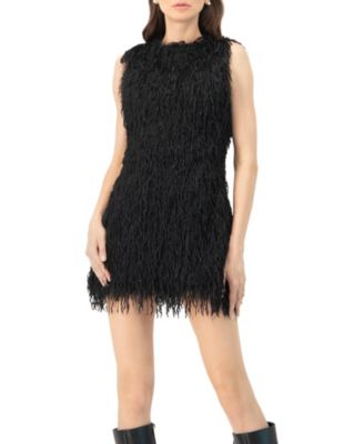 Women's Fantasy Short Dress with Round Neck