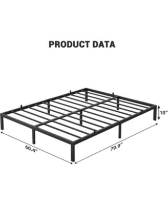 gaomon Twin Metal Platform Bed Frame - 10 Inch Heavy Duty Mattress Foundation - Under Bed Storage - Non-Slip Support - Easy Assembly - Noise-Free