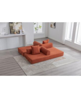 Foldable & Compressible Sofa with Metal Frame for Small Spaces