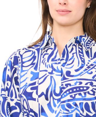 Women's Long-Sleeve Tie-Waist Dress