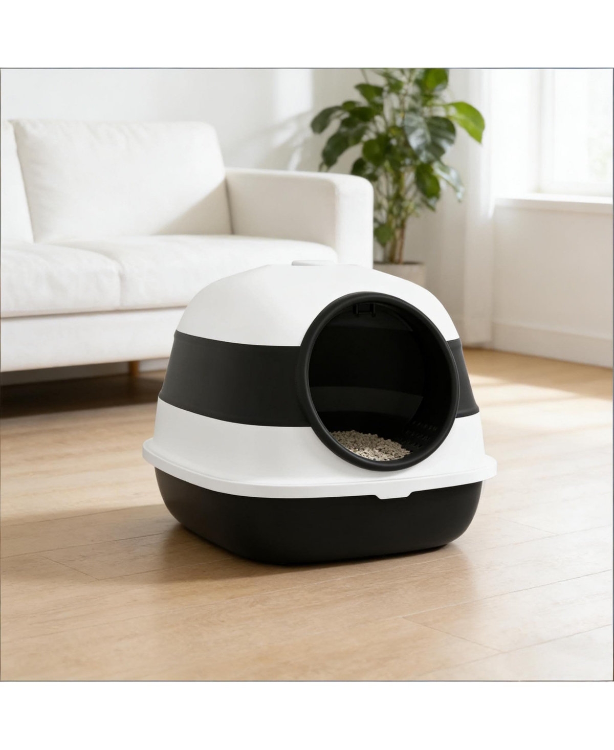 Zeus & Ruta Cat Litter Box Litter Box with Lid