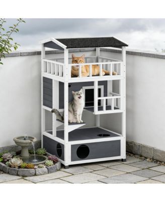 Feral Cat Shelter Cat House Wooden Outdoor Cat House