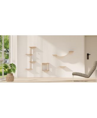 Modern Wall-Mounted Cat Furniture 4pcs