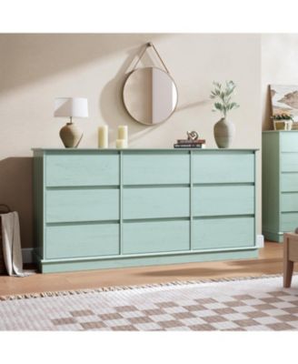 9-Drawer Dresser for Bedroom, Large Double Chest of Drawers with Deep Storage & Wide Top