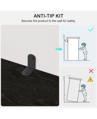 Farmhouse Bookcase with Doors, 5-Tier 70" Tall Bookshelf with Storage Cabinet for Living Room