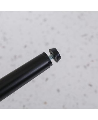 Blue Linen Counter Height Swivel Barstools (Set of 2), Upholstered with Metal Legs