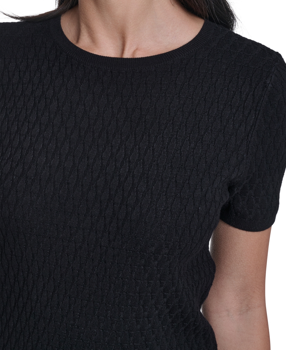 Calvin Klein Women's Short-Sleeve Textured Sweater