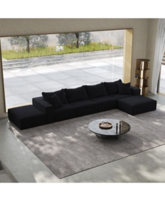 Oversized Modular Cloud Sectional Sofa with Pillows