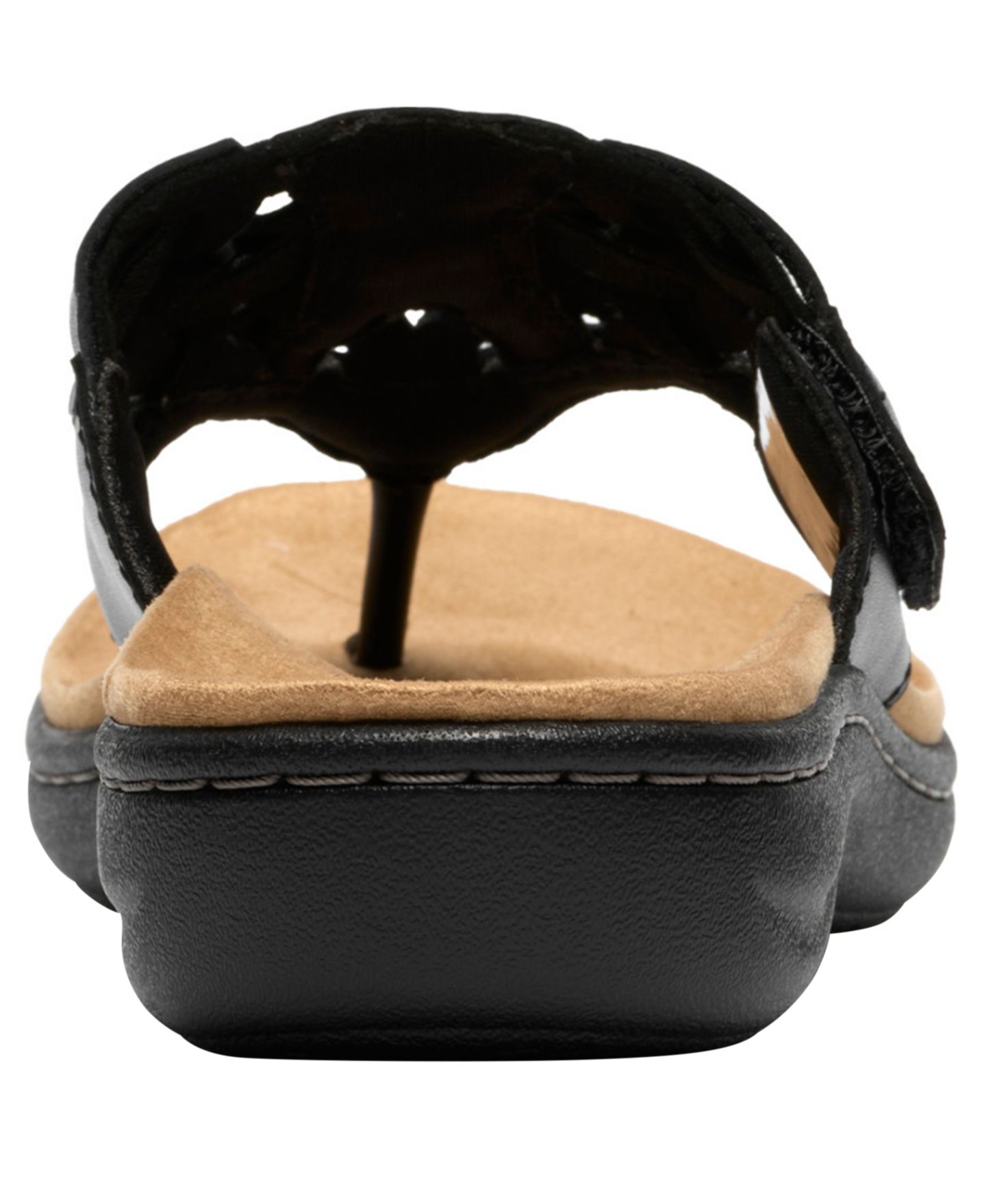 Женские сандалии Clarks Collection Laurieann Mia Round Toe, цвет: Чёрный кожаный — фото 3