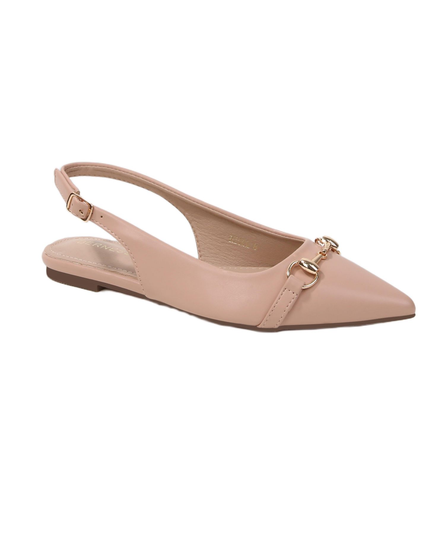 Women's Rio02 Slingback Flats with Gold-Tone Bit