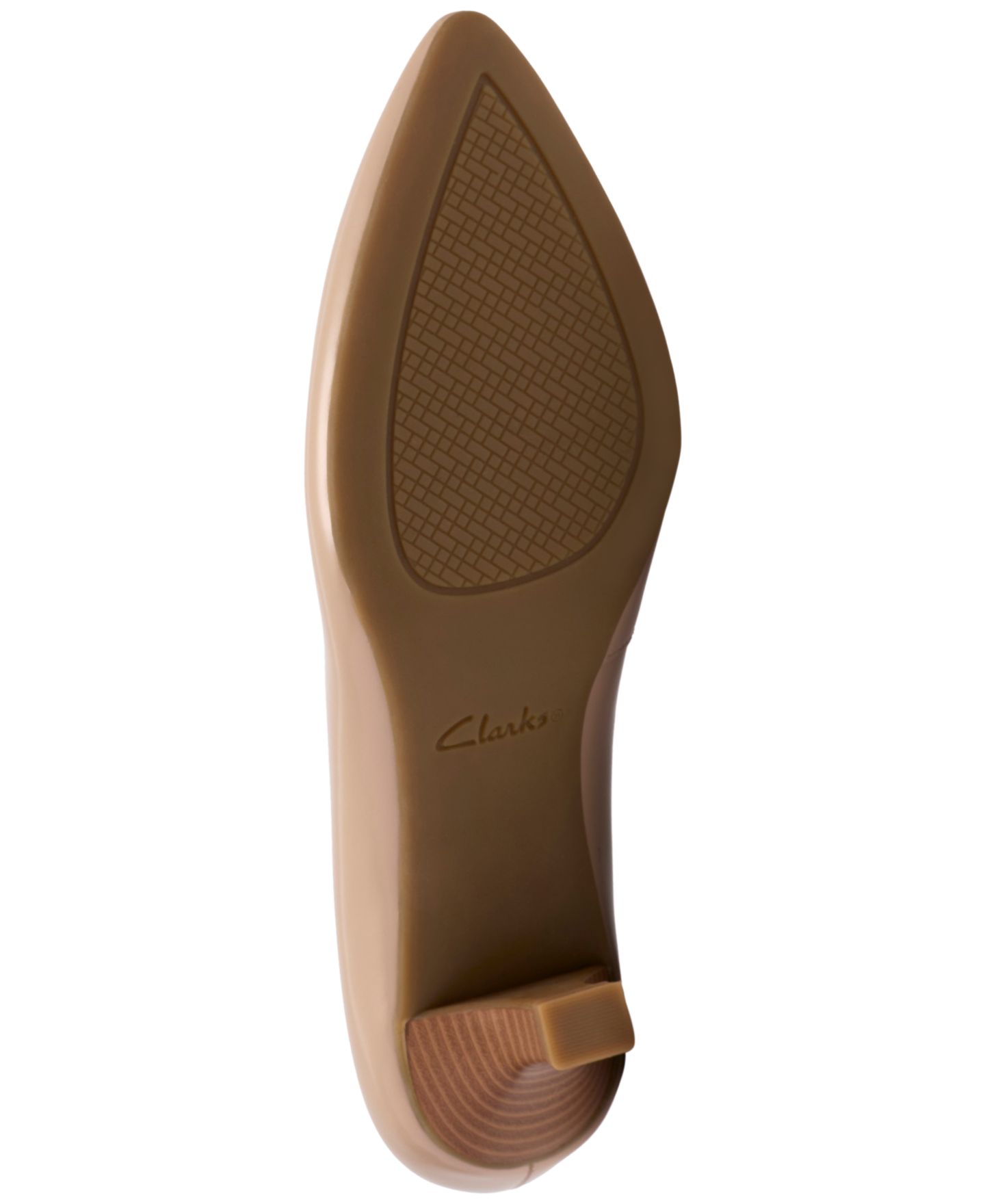 Женские туфли Clarks Kepley Star Kitten Heel Dress Pumps, цвет: Бежевый кожаный — фото 5