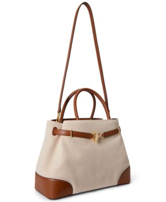 Blaike Large Cross-Dyed Canvas Satchel Bag