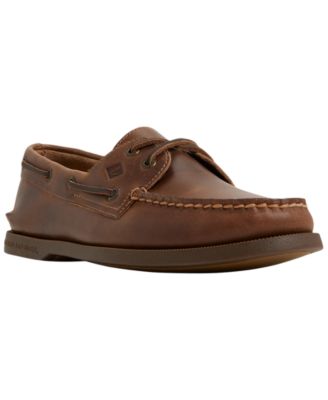 Men's Lace-Up Round-Toe Boat Shoes