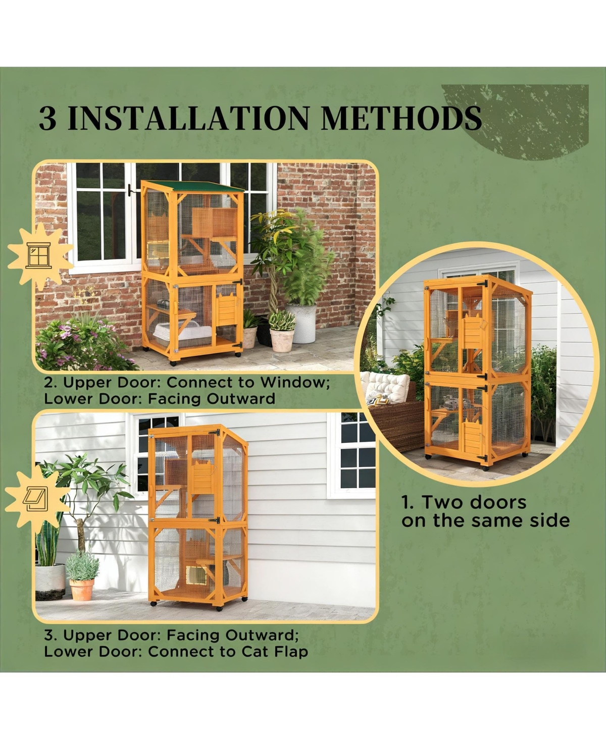 Zeus & Ruta Cat House Outdoor Large Cat House